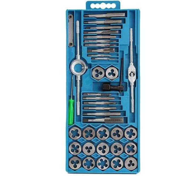 FLAMINGO ENTERPRISE Tap and Die Set Single Sided M3 to M12 Range, FM-591 (Set of 40 Pcs)