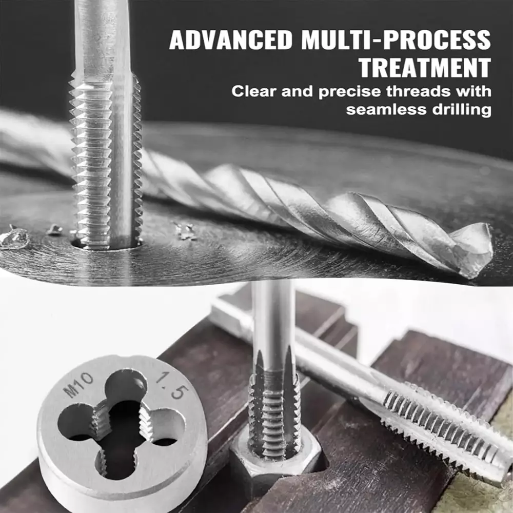 NIKTION Tap and Die Set MPTP-400 Flare Nut Wrench Carbon Steel