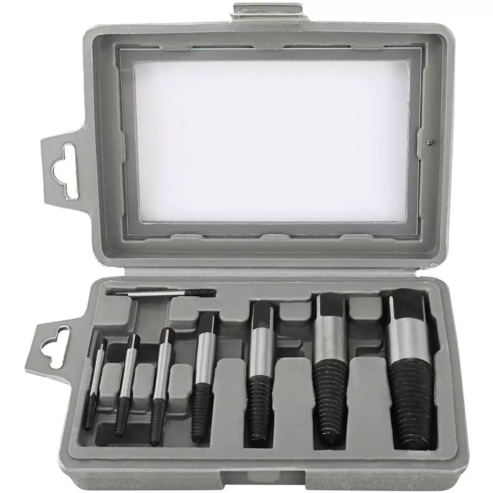 YADAV 8 Pcs Screw Extractor Set Broken Pipe, Valve Screw & Bolt Remover Drill Bits Repair Tool 15 x 10 x 5 cm