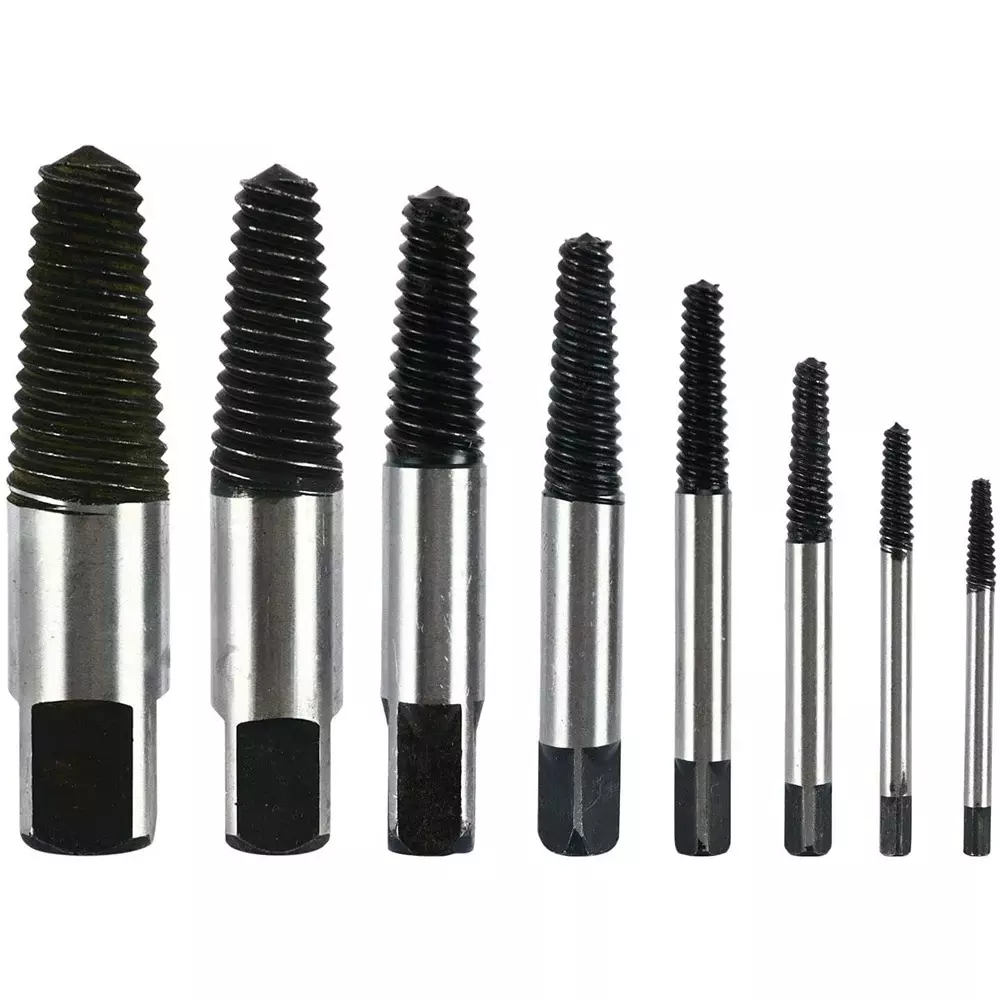 YADAV 8 Pcs Screw Extractor Set Broken Pipe, Valve Screw & Bolt Remover Drill Bits Repair Tool 15 x 10 x 5 cm