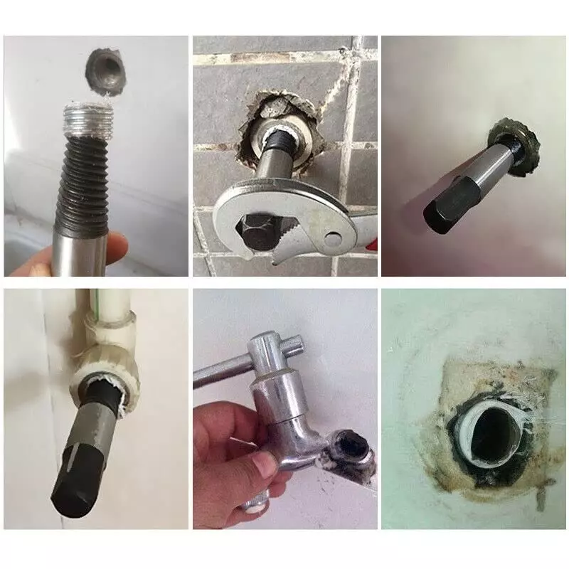 YADAV 8 Pcs Screw Extractor Set Broken Pipe, Valve Screw & Bolt Remover Drill Bits Repair Tool 15 x 10 x 5 cm