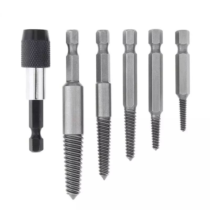 YADAV Screw Extractor Set Hex Shank for Damaged or Broken Bolt & Stud Removal (Set of 5)