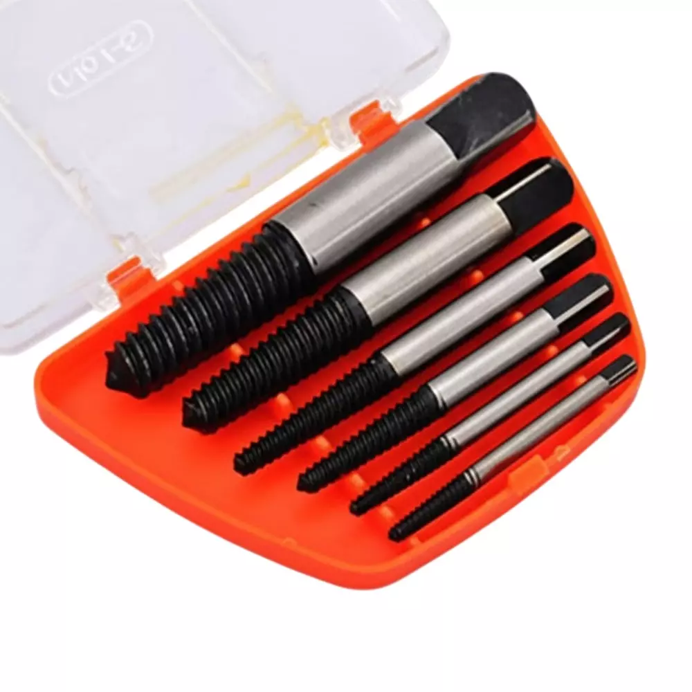 H9 Screw Extractor Set 3-22 mm Size Straight Shank Chrome Vanadium Steel (Pack of 6)