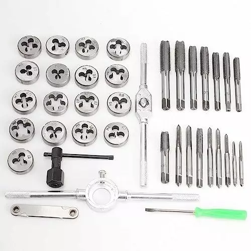 generic-40-pcs-premium-tap-and-die-sets-hardware-tools-hand-tapping-wrench-plate-teeth-gripper-metric-tapping-combination-set