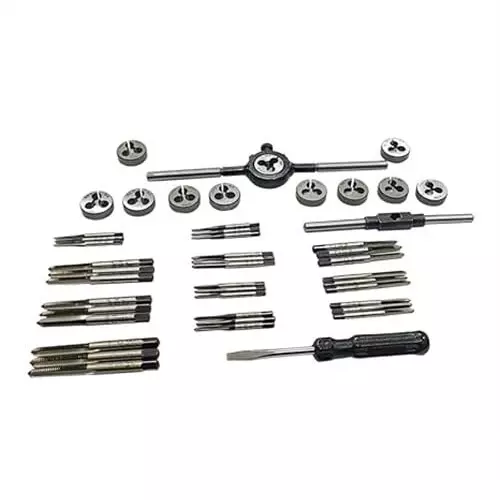 Buyohlic International British Association Tap and Dies Set 0 to 10 BA Thread Size with Wooden Box, 91-6O4M-0ANZ (Set of 47)