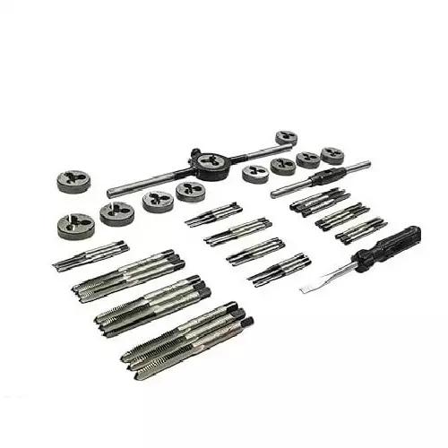 Buyohlic International British Association Tap and Dies Set 0 to 10 BA Thread Size with Wooden Box, 91-6O4M-0ANZ (Set of 47)