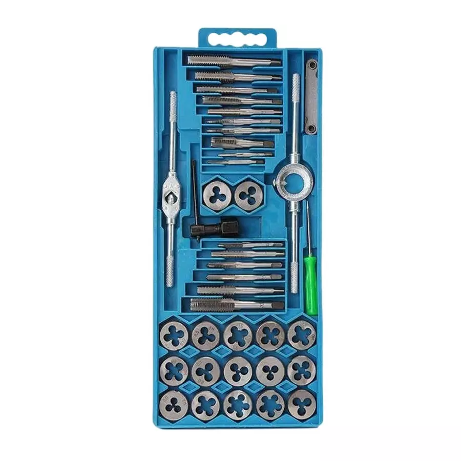 DY TOOLS Screw Extractor Metric Tap & Die Set M3-M12 Thread Size Range (Set of 40 Pcs)