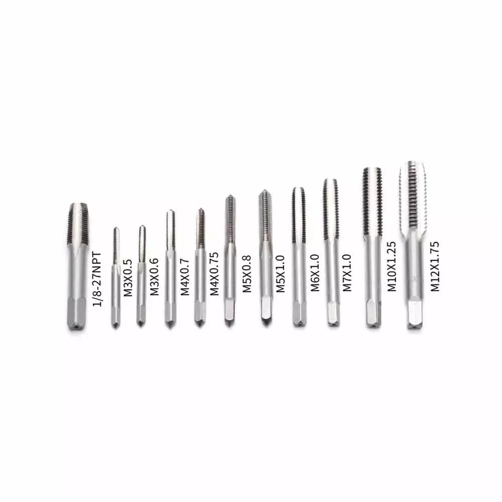 DY TOOLS Screw Extractor Metric Tap & Die Set M3-M12 Thread Size Range (Set of 40 Pcs)