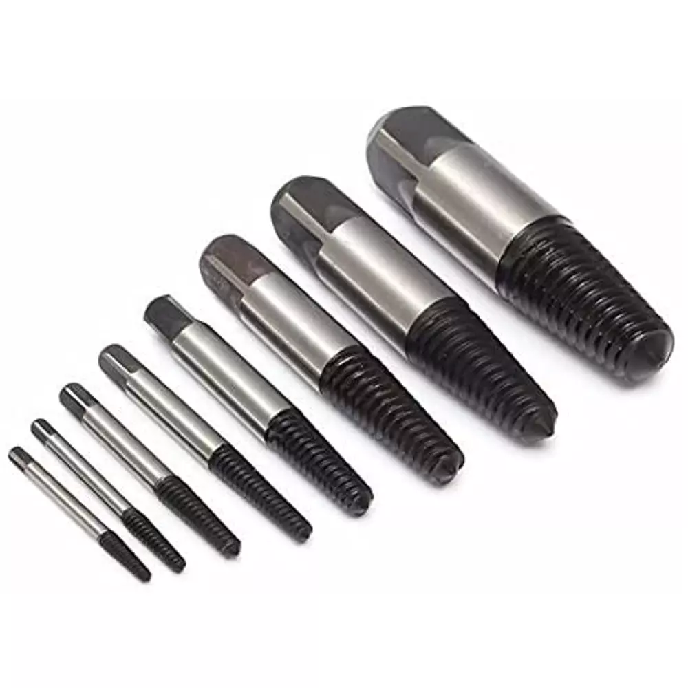 H9 Screw Extractor Set 4-45 mm Size Straight Shank High Carbon Steel (Pack of 8)