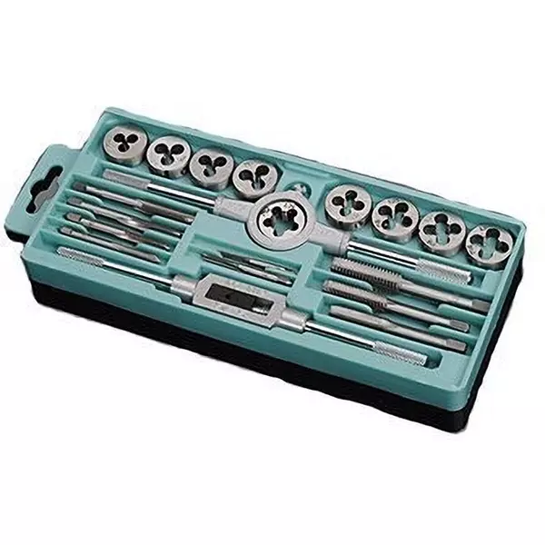 FLAMINGO ENTERPRISE Tap and Die Set Single Sided M3 to M12 Range, FM-596 (Set of 20 Pcs)