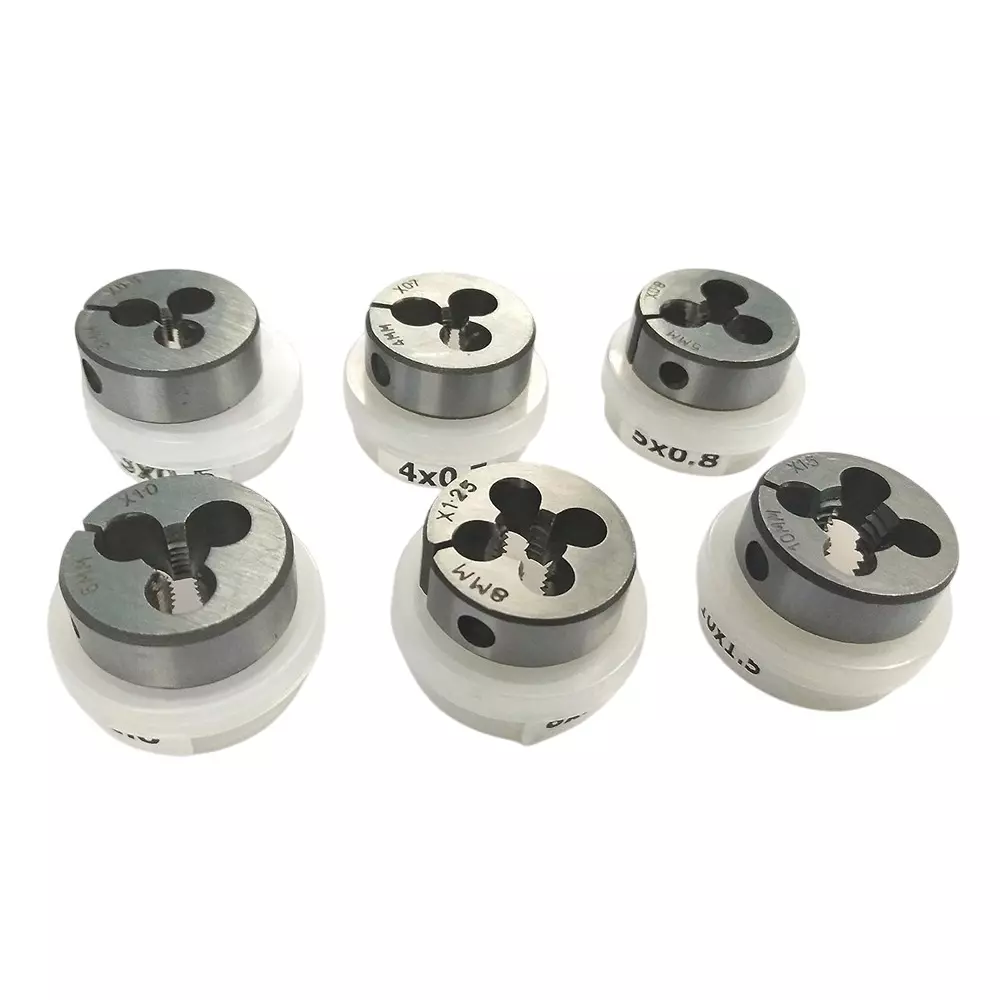 Assorts Hard Dies Alloy Steel 25 mm (1 Inch) M3 to M10 Male Thread for Die Holder
