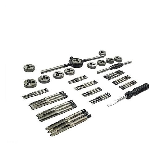 A.D INTERNATIONAL British Association Tap and Dies Set 0 to 10 BA Thread Size with Wooden Box, 91-6O4M-0ANZ (Set of 47)