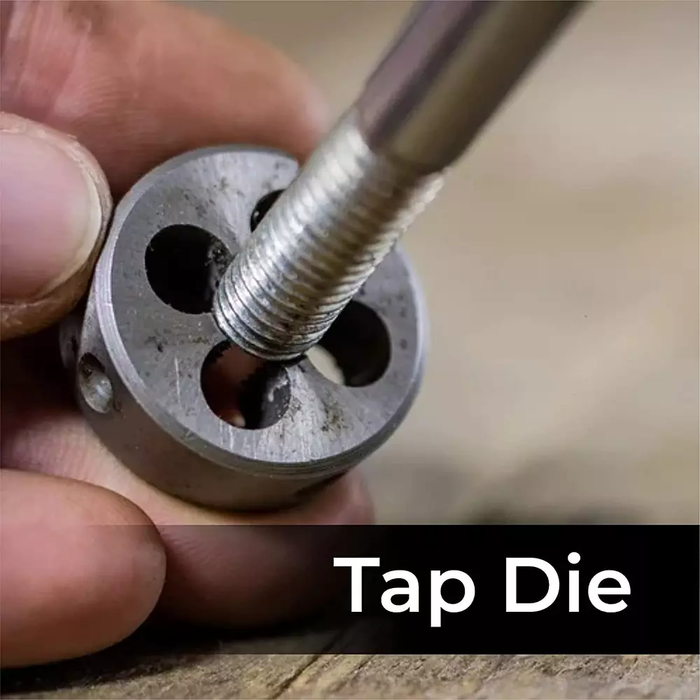 YADAV 12 Pcs Metric Tap and Die Set (M6–M12) with Adjustable Tap Wrench & Round Die Holder Threading Tools for Bolts & Nuts