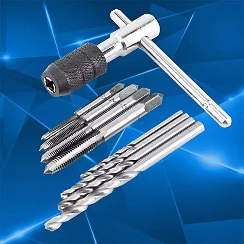 generic-threading-tapping-tool-kit-9-pcs-hand-tap-wrench-set-with-25-52-mm-drill-bits-m3m4m5m6