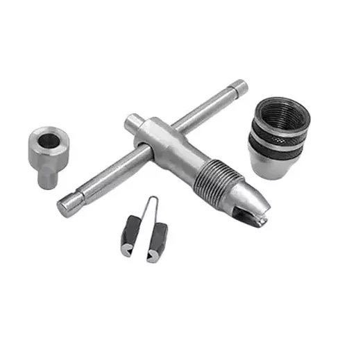 Buyohlic International Precision Guiding Tap Wrench 9.5 - 15.87 mm Tap Holding Capacity with Freely Spinnable Cap & Accurate Runout Control, FX-JNUH-NPIV