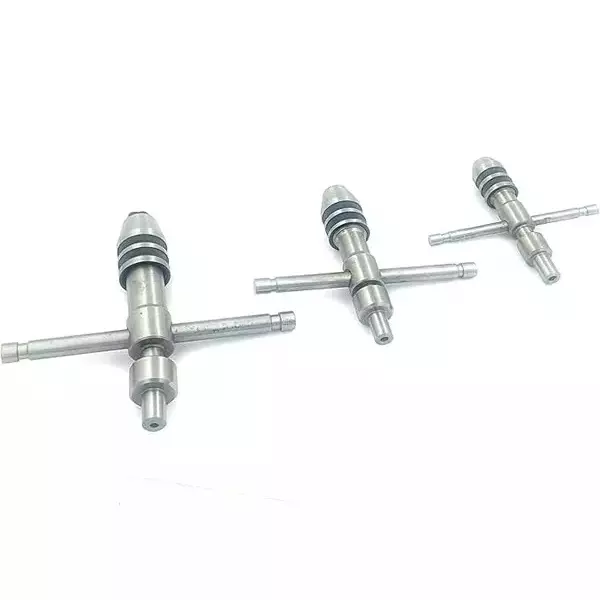 Buyohlic International Precision Guiding Tap Wrench 2.5 - 15.87 mm Tap Holding Capacity with Freely Spinnable Cap & Accurate Runout Control, AO-0FLX-NLAM (Set of 3)