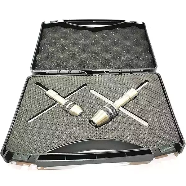 Buyohlic International Spindle Tap Wrench Set M1.5 to M6 Small, M6 to M12 Large Capacity for Machine Tools, D6-EA2D-2NTE (Set of 2)