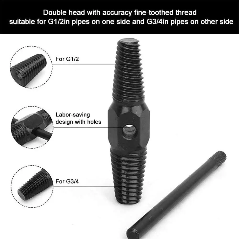 GENERIC Double Head Pipe Bolt Remover 4 inch & 6 inch for Disassembly (Set of 2)