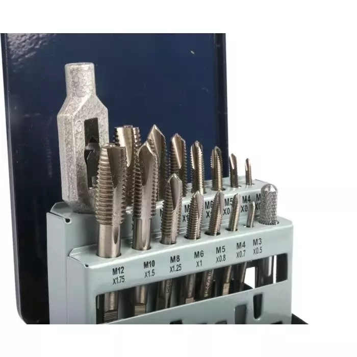 EVENTUS Tap Set HSS 16-Piece M12 Thread, 20331