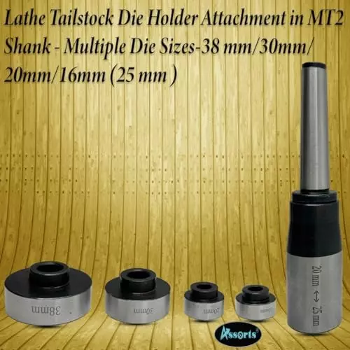 Assorts Metric Die Set Quality Tool Steel 2MT 16, 20, 25, 30, 38 mm Capacity