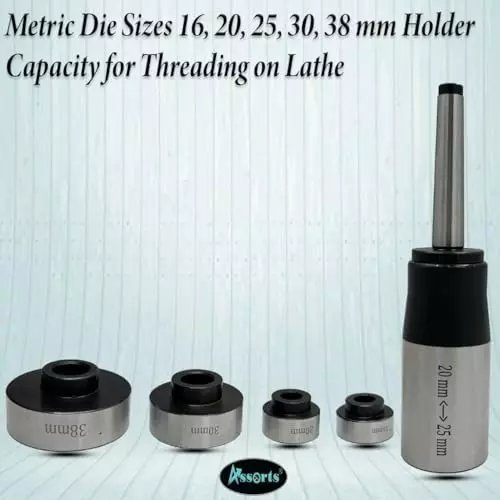 Assorts Metric Die Set Quality Tool Steel 1MT 16, 20, 25, 30, 38 mm Capacity