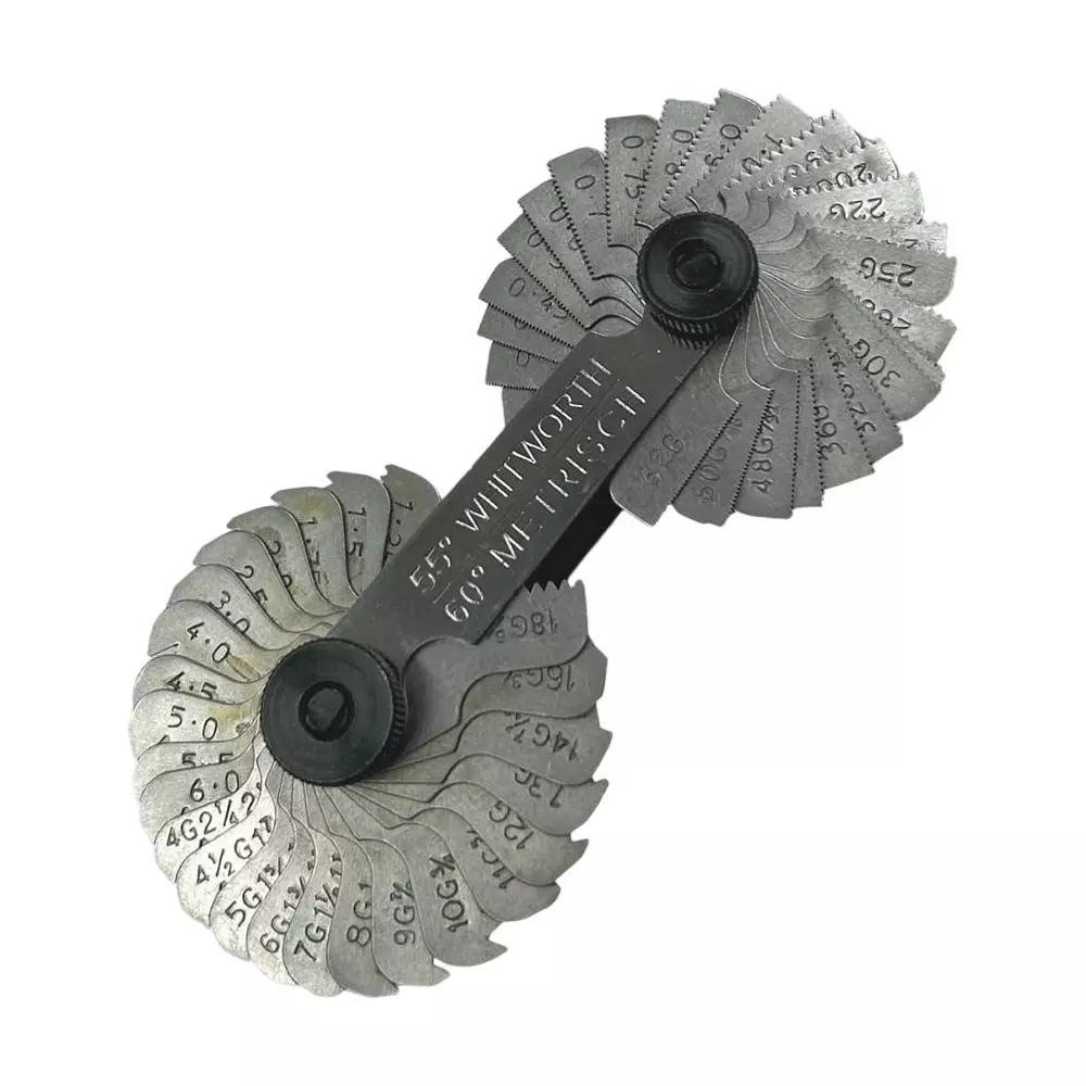 Assorts BSW & Metric Thread Guage Stainless Steel Flat Head 55� & 60� Angle 51 Blades
