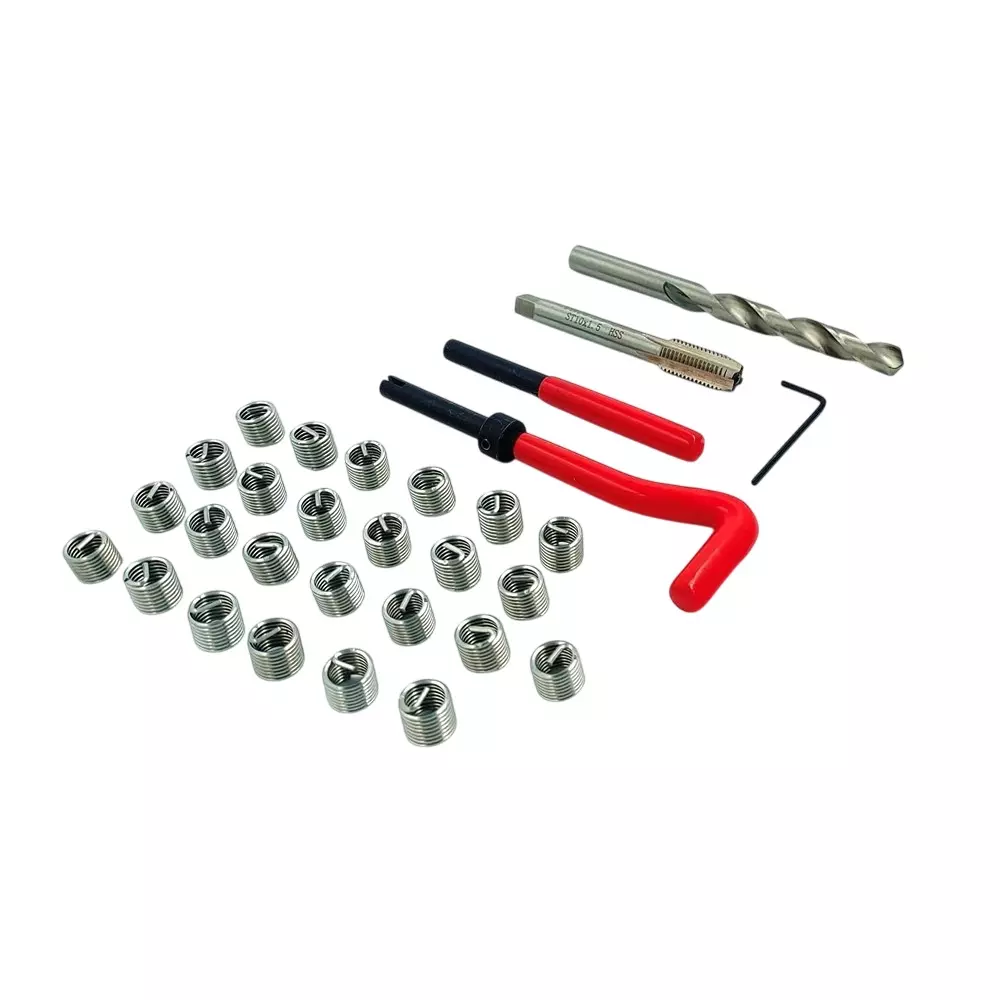 Assorts Thread Repair Helicoil Kit High Speed Steel Drill Bits M6x1 mm
