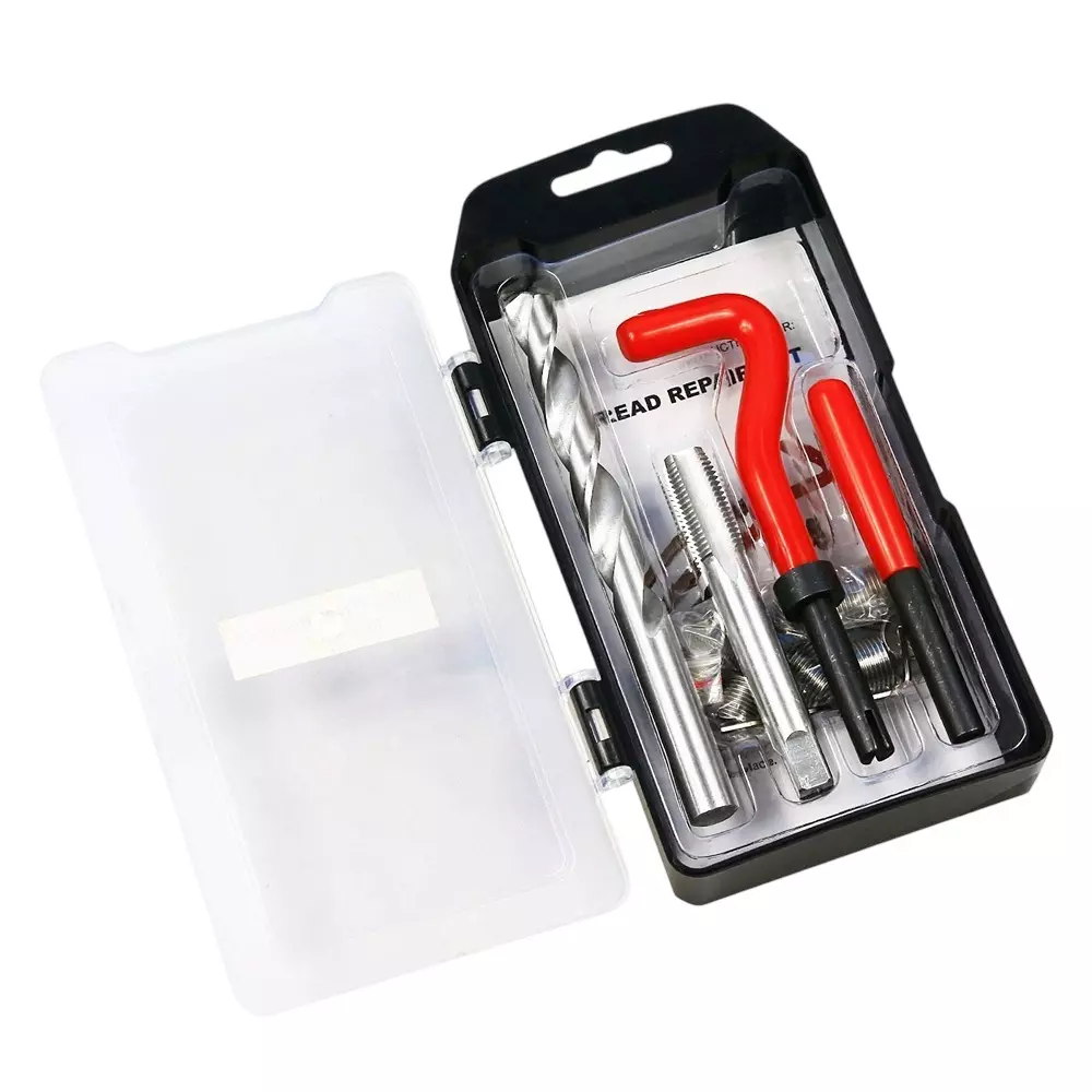 Highking Tool Metric Thread Repair Kit M12 x 1.75 mm Size for Daily And Auto Repair Use, R4-YRC1-SVKR