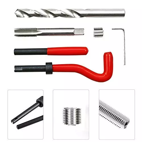 Highking Tool Metric Thread Repair Kit M12 x 1.75 mm Size for Daily And Auto Repair Use, R4-YRC1-SVKR