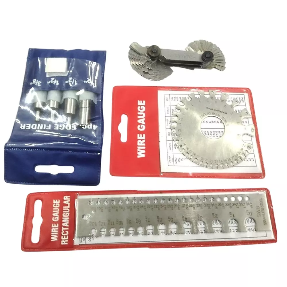 Assorts Edge Finder Set Stainless Steel EF-130, EF-132, EF-133, EF-134 Size Round & Rectangular (Pack of 4)