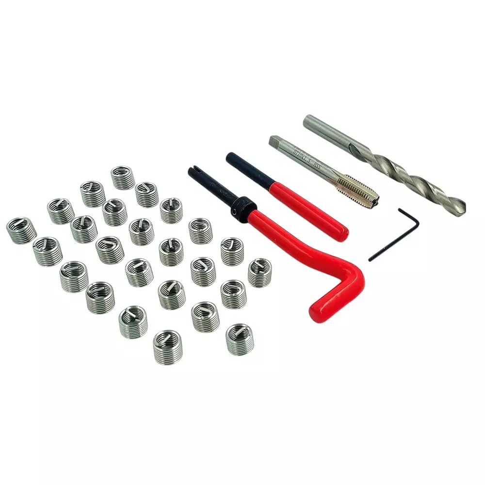 Assorts Thread Repair Helicoil Kit High Speed Steel Drill Bits M8x1.25 mm