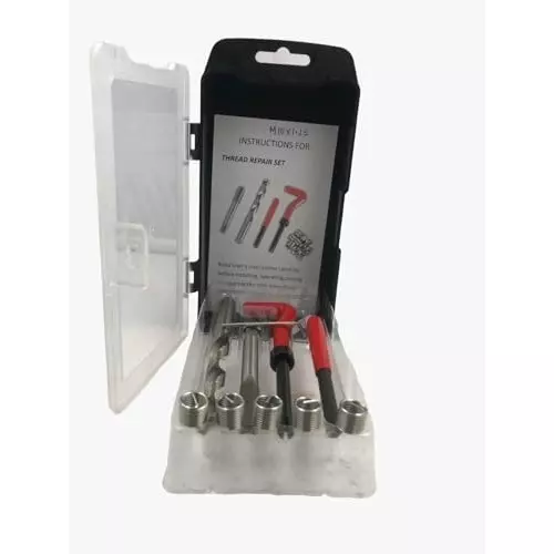 Assorts Thread Repair Kit High Speed Steel & Stainless Steel M14x1.50 mm Thread for Automotive Repair and Maintenance (Pack of 20)