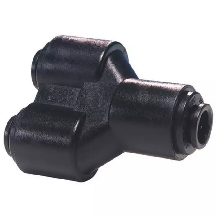 John Guest PM Series Y Tube-to-Tube Adaptor Push In 8 mm to Push In 8 mm Tube-to-Tube Connection Style, PM2308E (Pack of 2)