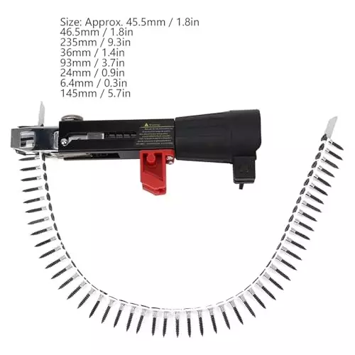 DY TOOLS Automatic Chain Nail Gun Adapter Aluminium for Electric Drill
