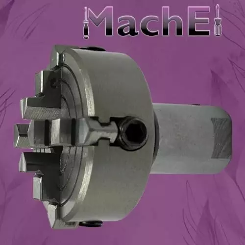 MachEl Shopsmith Mark V Lathe Spindle Adapter M14 x 1 for 70 mm 4 Jaw Chuck