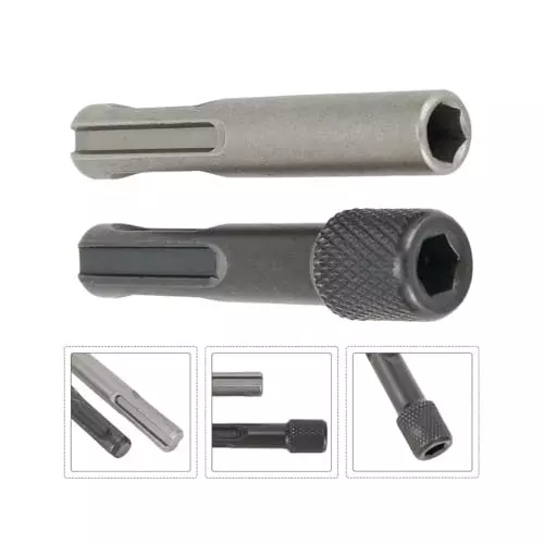 generic-2pcs-sds-screwdriver-bit-holder-socket-adaptor-14-magnetic-hex-shank-socket-nut-driver-drill-bit-screwdriver-holder-portable