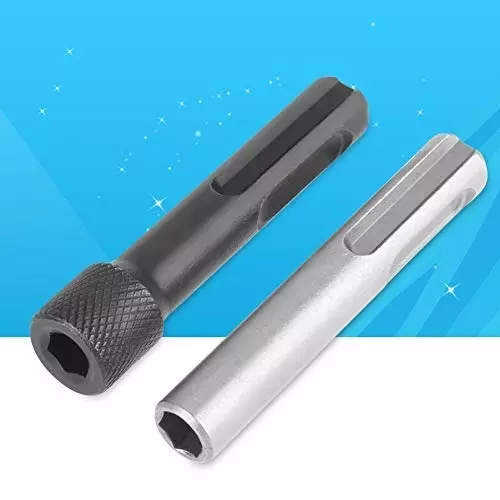 generic-2pcs-sds-screwdriver-bit-holder-socket-adaptor-14-magnetic-hex-shank-socket-nut-driver-drill-bit-screwdriver-holder-portable