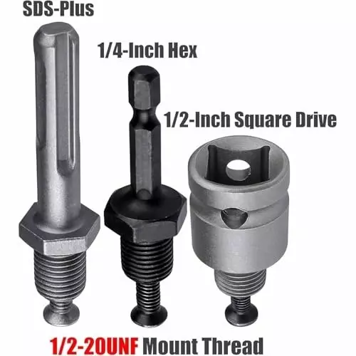 generic-3-pcs-12-20-unf-mount-thread-drill-chuck-shank-adapter-set-shank-rotary-hammer-drill-14-hex-shank-for-impact-driver-12-drive-female-adapter-for-air