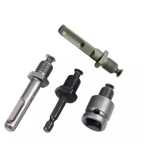 GENERIC Chuck Adapter Connector Set 9.52 mm (3/8 inch) SDS-Plus Shank, 6.35 mm (1/4 inch) Hex Shank, 12.7 mm (1/2-inch) Impact Wrench Adapter, 12.7 mm (1/2-inch) Thread Square Shank (1 Kit)