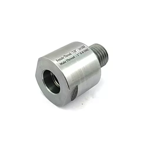 Assorts Headstock Spindle Adapter Alloy Steel UNC Male Thread 1 Inch x8 TPI to UNF Female Thread 7/8 Inch x14 TPI