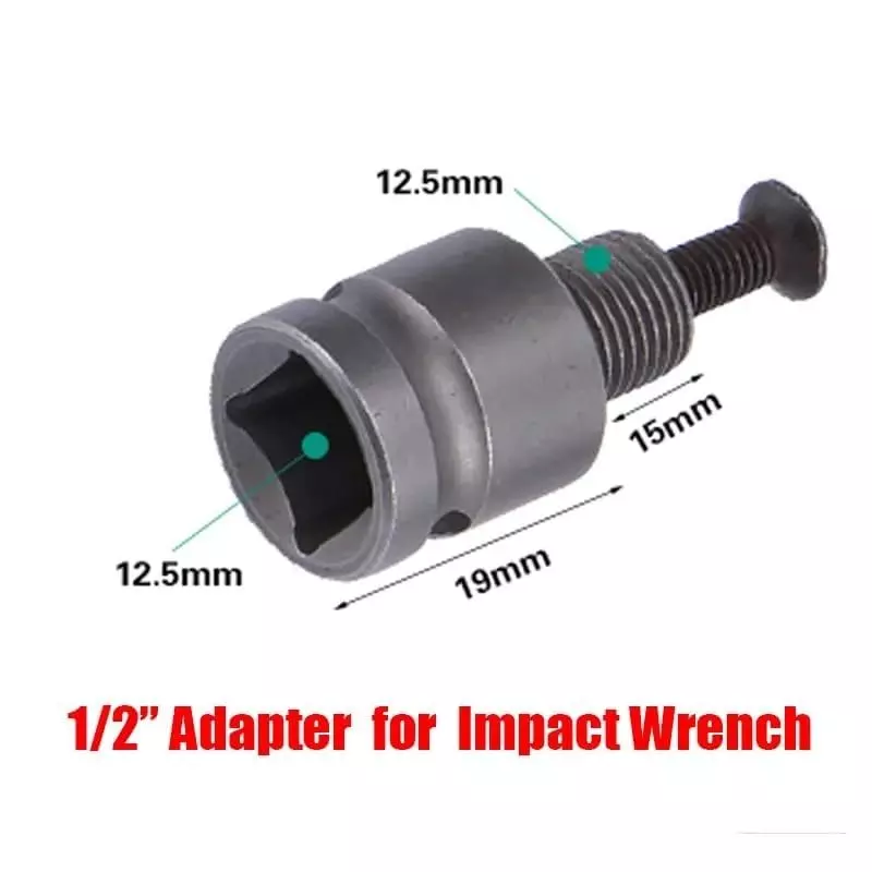 DY TOOLS Carbon Steel Socket Adapter 12.7 mm (1/2 Inch) Thread