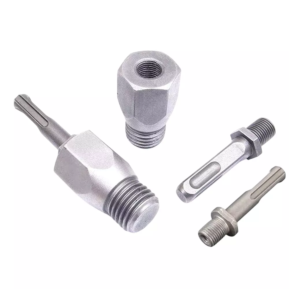 DY TOOLS M22 Core Bit Arbor Adapter Set High Carbon Steel for Electric Hammer & Compact Drill, Silver