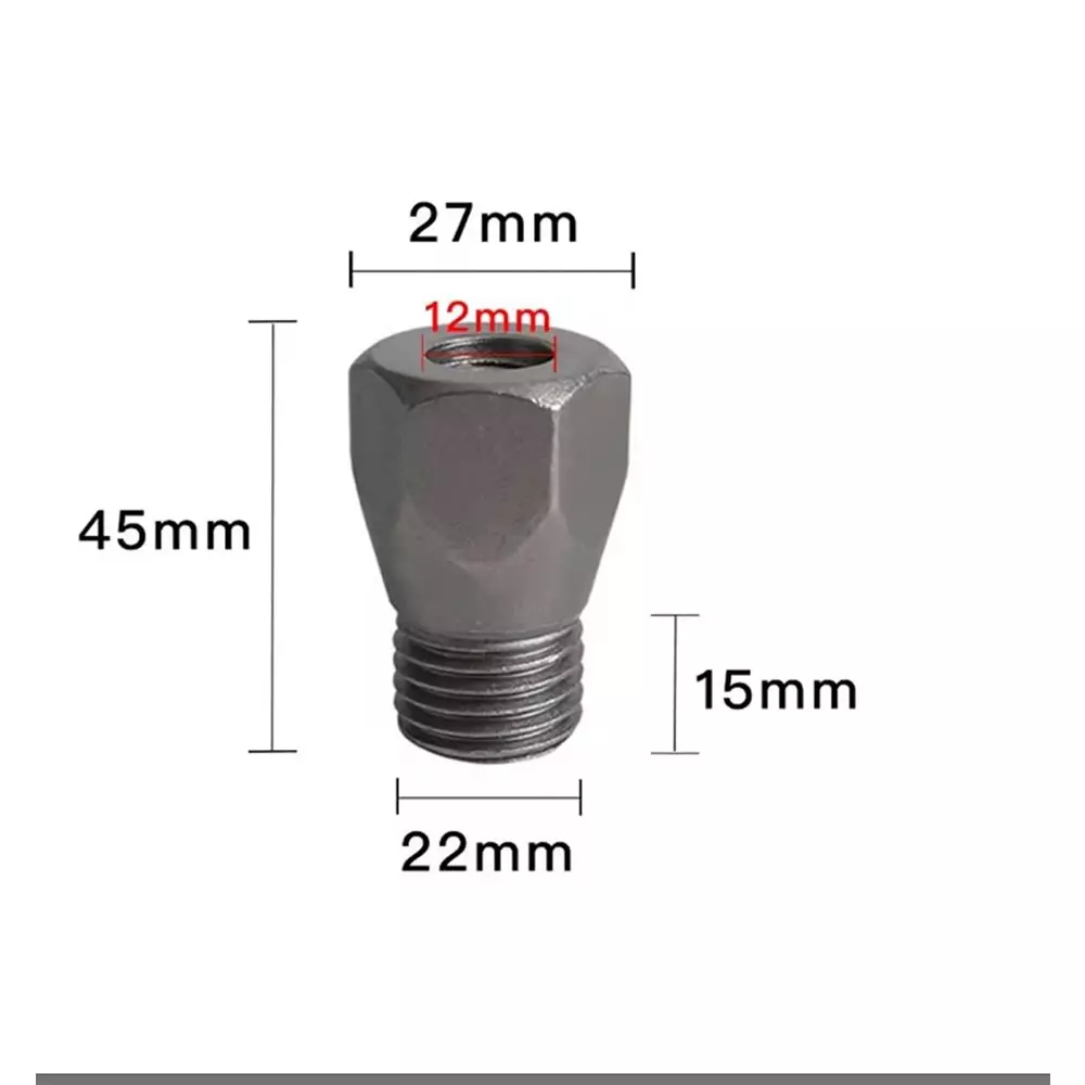 DY TOOLS M22 Core Bit Arbor Adapter Set High Carbon Steel for Electric Hammer & Compact Drill, Silver