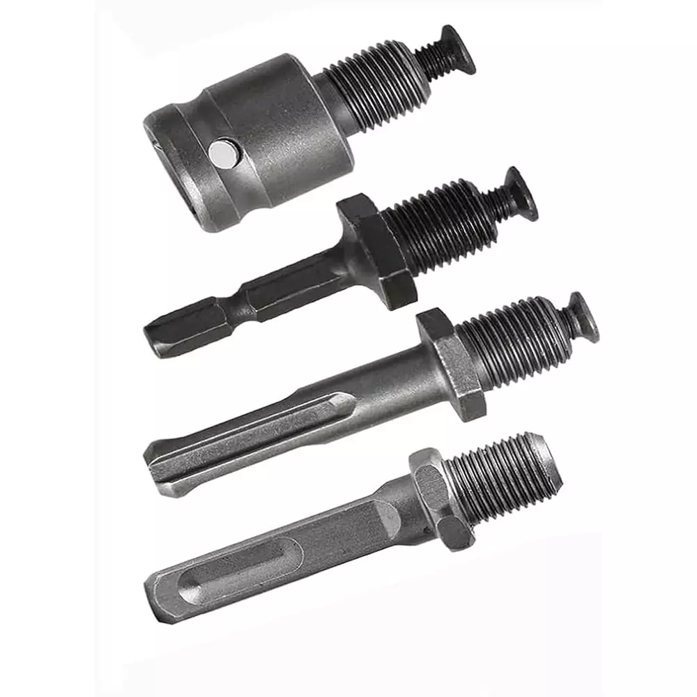 dy-tools-4pcs-12-20-unf-mount-thread-drill-chuck-shank-adapter-set-sds-plus-shank-for-rotary-hammer-drill-14-hex-shank-for-impact-driver-12-drive-female-adapter
