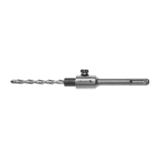 Hogert Technik SDS+ Adapter Length 110 mm, Pilot Drill Length 130 mm for Diamond Hole Saw Drill Bit, HT6D470