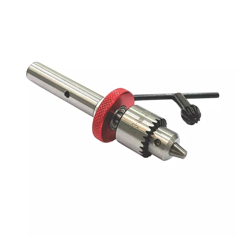 A.D INTERNATIONAL Fine Micro Drill Mill Adapter Miniature Quill with 1/2 inch (12.7 mm) Straight Shank and JT0 Drill Chuck, P6-IK20-BMYT