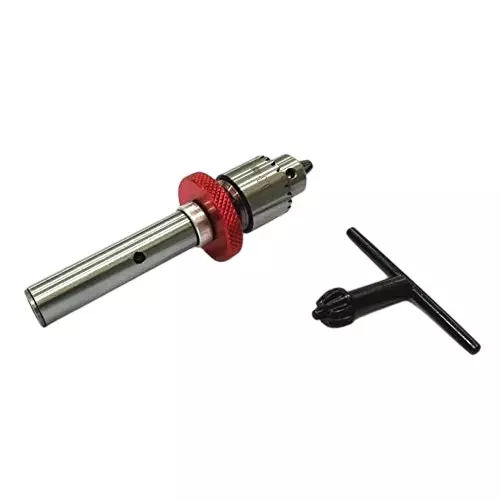 A.D INTERNATIONAL Fine Micro Drill Mill Adapter Miniature Quill with 1/2 inch (12.7 mm) Straight Shank and JT0 Drill Chuck, P6-IK20-BMYT