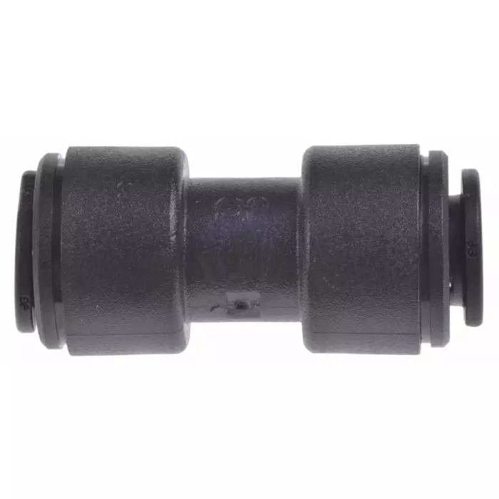 John Guest PM Series Straight Tube-to-Tube Adaptor Push In 8 mm to Push In 8 mm Tube-to-Tube Connection Style, PM0408E (Pack of 5)