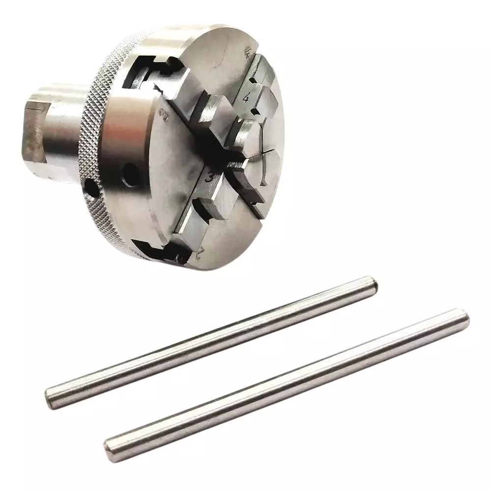 Assorts Lathe Spindle Adapter Alloy Steel M14x1 Thread 65 mm 4 Jaws 19.05 mm 16 TPI Self Centering Chuck