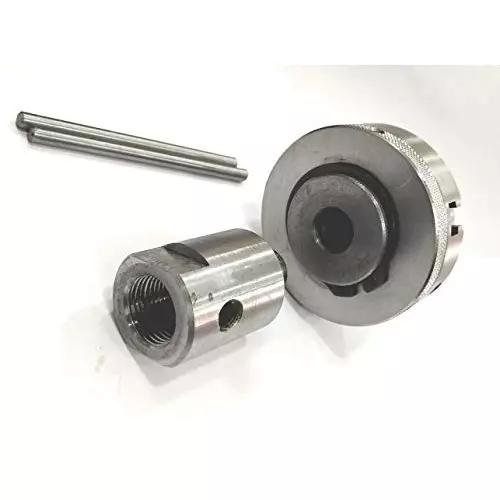 Assorts Lathe Spindle Adapter Alloy Steel M14x1 Thread 65 mm 4 Jaws 19.05 mm 16 TPI Self Centering Chuck